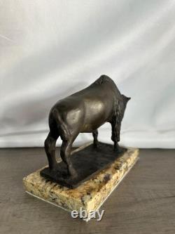 Francois Pompon Buffalo Bronze Sculpture Signed And Numbered