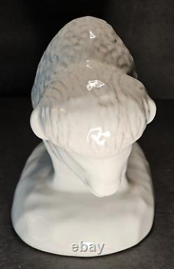 Frankoma Pottery White Buffalo Bison Joniece Frank Limited Edition 882 Of 2000