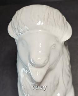 Frankoma Pottery White Buffalo Bison Joniece Frank Limited Edition 882 Of 2000