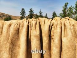 Fresh Tanned Wild Montana Yellowstone Bison Buffalo Robe Blanket Leather Antler