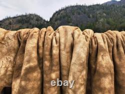 Fresh Tanned Wild Montana Yellowstone Bison Buffalo Robe Blanket Leather Antler