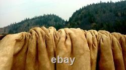 Freshly Tanned Wild Yellowstone Bison Buffalo Robe Blanket Hide Leather Antler