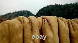 Freshly Tanned Wild Yellowstone Bison Buffalo Robe Blanket Hide Leather Antler