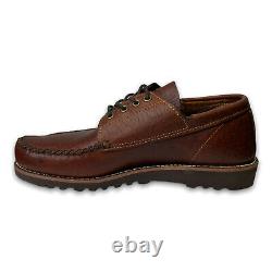 GOKEY Orvis Mens Bison Leather Sauvage Oxford Camp Shoes Vibram Sole Size 10 D