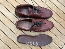 GOKEY Orvis Mens Bison Leather Sauvage Oxford Camp Shoes Vibram Sole Size 12 D