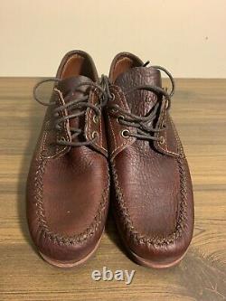 GOKEY x Orvis Camp Shoes Moc Toe Wedge Sole Bison Leather USA Mens Size 10D