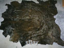 GORGEOUS LARGE BUFFALO / BISON TANNED HIDE / ROBE / RUG TAXIDERMY 93 x 80