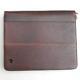 GUN TOTE'N MAMAS USA brown bison leather CCW iPad zipped case w holster UNUSED