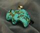 Gale Self Choctaw Nation Bison Buffalo Sterling Silver Turquoise Bison Signed
