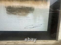 Gary Crandall Signed Bison Wildlife Photo Gray Crane Studios Framed 25.5x21.5