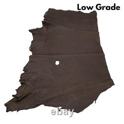 Genuine Bison Sides Project Pieces Chocolate 7-9 OZ Dark Brown