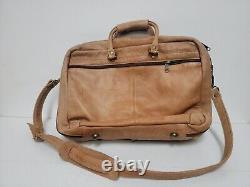 Genuine Coronado Bison Leather Concealed Carry Briefcase Luggage Bag Attache USA