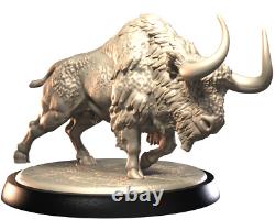 Giant Bison 3DIPStudios Extinct Animals Miniature 32mm