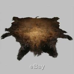 Glacier Wear First Quality Buffalo Bison Robe Hide Rug #1176