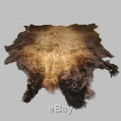 Glacier Wear First Quality Buffalo Bison Robe Hide Rug #1528