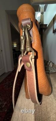 Go Forth Goods EUC Medium Rennie Peanut Bison Leather Crossbody Bag