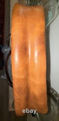 Go Forth Goods EUC Medium Rennie Peanut Bison Leather Crossbody Bag