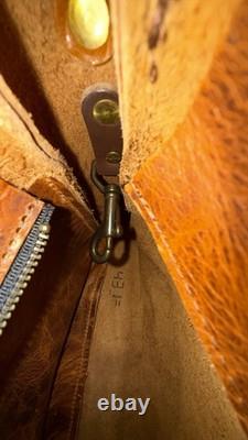 Go Forth Goods EUC Medium Rennie Peanut Bison Leather Crossbody Bag