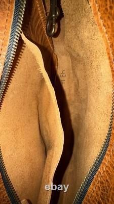 Go Forth Goods EUC Medium Rennie Peanut Bison Leather Crossbody Bag