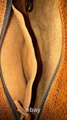 Go Forth Goods EUC Medium Rennie Peanut Bison Leather Crossbody Bag