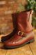 Gokey Bison Classic Brown Leather Boots Shoes Men's UK 10.5 US 11.5 EU 44.5