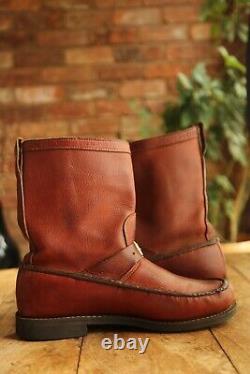 Gokey Bison Classic Brown Leather Boots Shoes Men's UK 10.5 US 11.5 EU 44.5