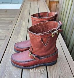 Gokey The Bison Classic Moc Toe Boots Brown Size 9 D Made In USA $680 WORN 1X