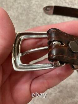 Greg Jensen Originals American Bison Belt 39 Silver Buckle Free Shipping