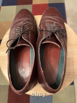 H. S. Trask Authentic Bison Made In USA Brown Leather US11M Mens Shoes