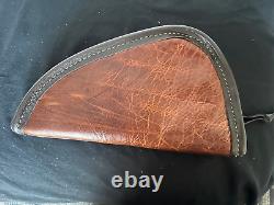 Hand Made Genuine American Bison Hide Large Pistol/Revolver Case