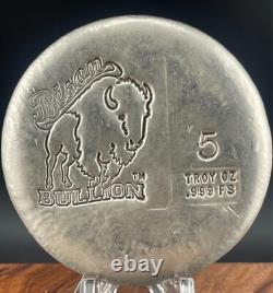 Hand Pour Bison Bullion 5 Oz Silver Special Issue in 2020