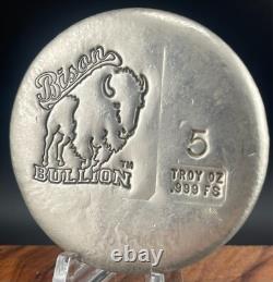 Hand Pour Bison Bullion 5 Oz Silver Special Issue in 2020