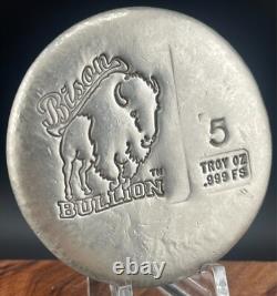 Hand Pour Bison Bullion 5 Oz Silver Special Issue in 2020