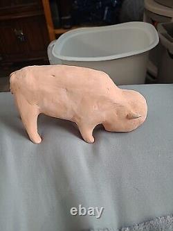 Handmade Clay Bison