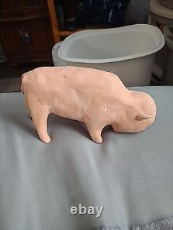 Handmade Clay Bison