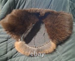 Handmade Leather and Fur Bomber Hats Made in the United States of America
