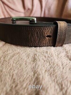 Hank Belt Bison Montana Brown Size 32