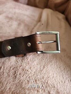 Hank Belt Bison Montana Brown Size 32