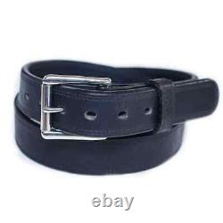 Hanks Montana Bison Belt 1.5 Double Layer Men's Size 38 In Black MSRP $155