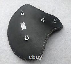 Harley Tractor Style Solo Seat Bison Genuine Leather Honda Bobber Chopper Yamaha