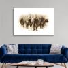 Herd of Bison I Canvas Wall Art Print, Wildlife Home Decor