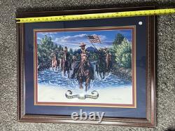 Higgins Bond Ready and Forward Buffalo Soldiers Signed Limited Print #212 COA