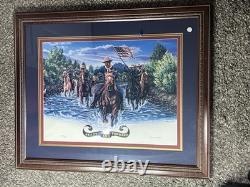 Higgins Bond Ready and Forward Buffalo Soldiers Signed Limited Print #212 COA