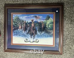 Higgins Bond Ready and Forward Buffalo Soldiers Signed Limited Print #212 COA