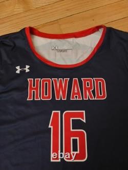 Howard Bison NCAA Under Armour Match Used Volleyball Jersey Women's Size L