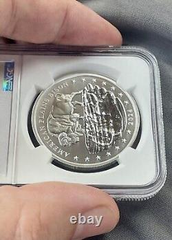 Incuse Sculpt First Nations Bison? Mesa Grande 2024 1oz. 999 Silver NGC MS70