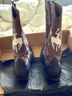 J. B. Hill Bronco Boots/Bison & Kangaroo in Box