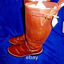 J H Hall Bison Snake Proof Boots Lumberjack Soles Round Toe Size 12 D