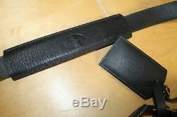 J. W. Hulme Bison Leather Soft Briefcase Messenger Laptop Bag Black Made in USA