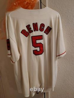 JOHNNY BENCH BUFFALO BISONS RED HOF RUSSELL MINOR LEAGUE JERSEY Unsigned
